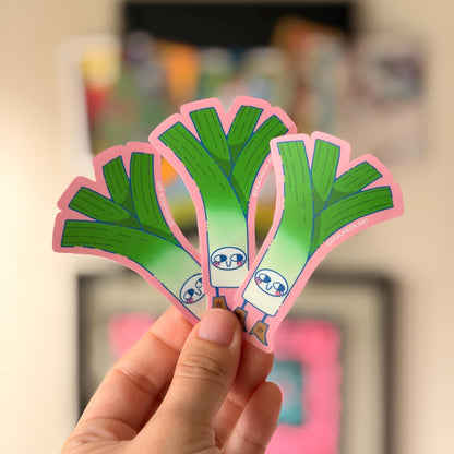 Leek Sticker | Matte waterproof vinyl | water bottle sticker