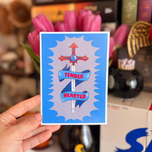Tender Hearted Print | Sword art, soft heart, gentle soul