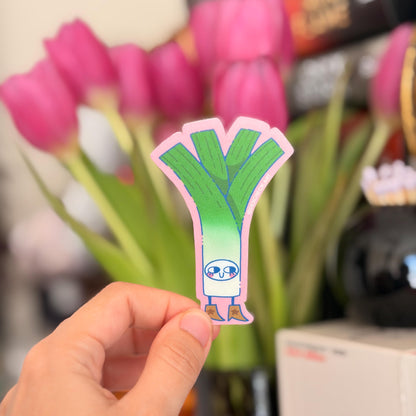 Leek Sticker | Matte waterproof vinyl | water bottle sticker