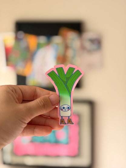 Leek Sticker | Matte waterproof vinyl | water bottle sticker